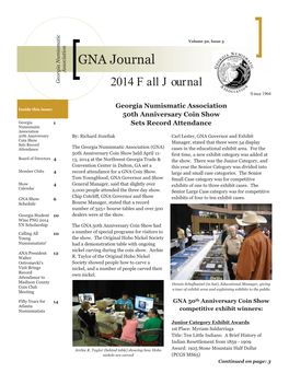GNA Fall Journal 2014