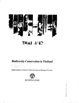 Thailand R I R Lmplemen'rationof Aaicl¢6 of Theconvcntio Lon Biologicaldiversity