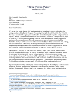 Letter to Gensler on PCAOB.Pdf