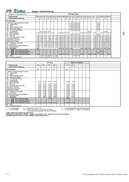 Bergen - Hermannsburg Gültig Ab: 2