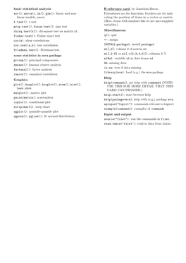 Basic Statistical Analysis Aov(), Anova(), Lm(), Glm(): Linear And