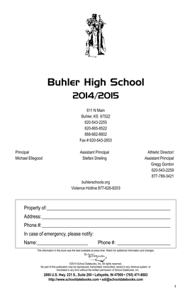 Buhler High School 2014/2015