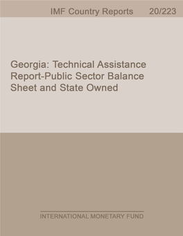 Technical Assistance Report-Public Sector Balance Sheet and State Owned