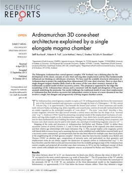 Ardnamurchan 3D Cone-Sheet Architecture Explained by a Single