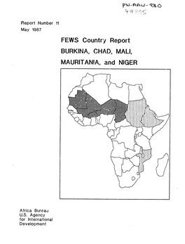 FEWS Country Report BURKINA, CHAD, MALI, MAURITANIA, and NIGER