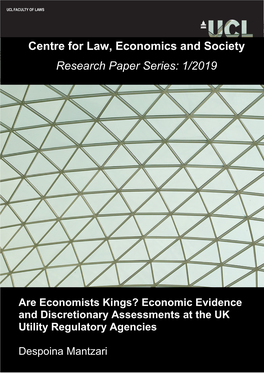 Centre for Law, Economics and Society Research Paper Series: 1/2019