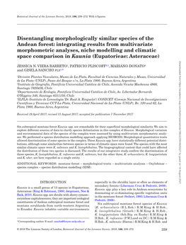 Disentangling Morphologically Similar Species of the Andean Forest