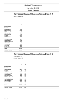 State General State of Tennessee