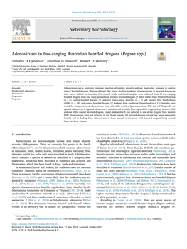 Adenoviruses in Free-Ranging Australian Bearded Dragons