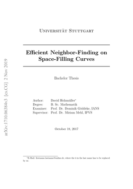 Efficient Neighbor-Finding on Space-Filling Curves