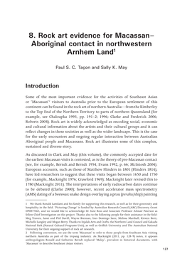8. Rock Art Evidence for Macassan– Aboriginal Contact in Northwestern Arnhem Land1