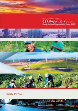 CSR Report 2013 Highlights Edition Corporate Social Responsibility Report 2013