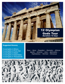 Olympian Gods Tour Duration: 12 Days