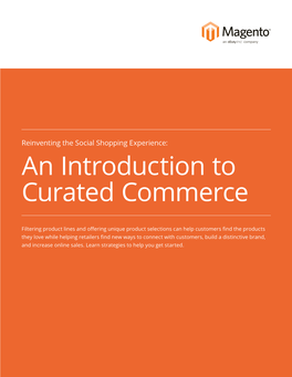 An Introduction to Curated Commerce