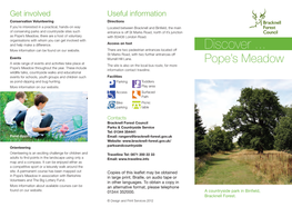 Pope's Meadow Leaflet