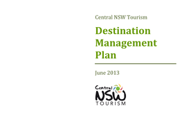 Central NSW Destination Management Plan