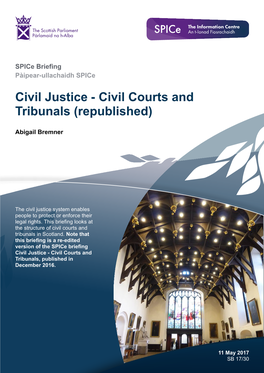 Civil Justice - Civil Courts and Tribunals (Republished)