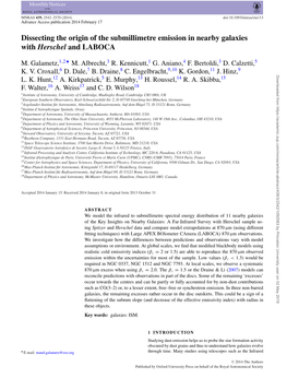 Dissecting the Origin of the Submillimetre Emission in Nearby Galaxies with Herschel and LABOCA