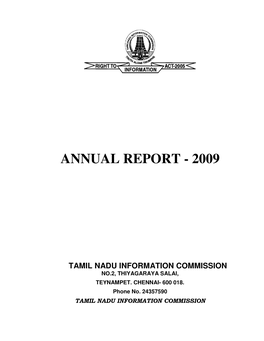 Annual Report - 2009