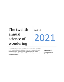 2021 Action Research Program
