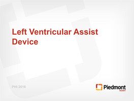 Left Ventricular Assist Device