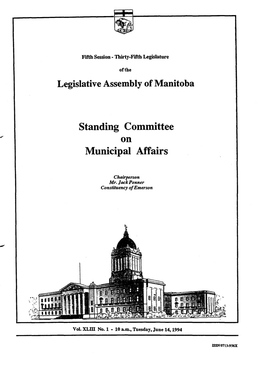 Standing Committee on Municipal Affairs