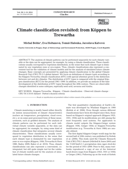 Climate Classification Revisited: from Köppen to Trewartha