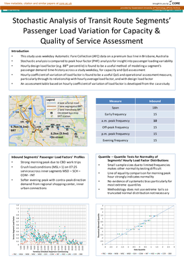 Stochastic Analysis of Transit Route Segments' Passenger Load