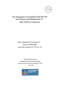 The Integration of Geospatial Data Into the Surveillance and Management of HIV/AIDS in Cameroon