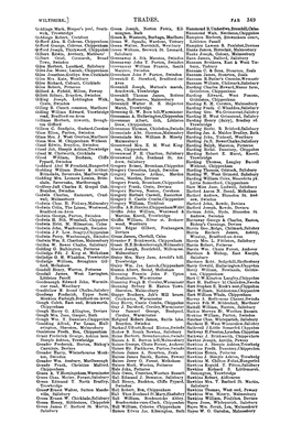 TRADES. FAR 349 Giddings Mark, Hooper';; Pool, South- Green Joseph, Norton Ferris, Kil- Hammond B.Underdwn.Bremhill,Calne Wick, Trowbridge Mington, Bath Hammond Wait