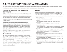 S.F. to East Bay Transit Alternatives