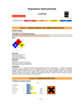 Imipramine Hydrochloride