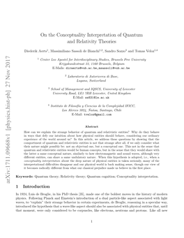 On the Conceptuality Interpretation of Quantum and Relativity Theories