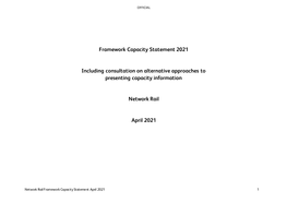 Framework Capacity Statement 2021