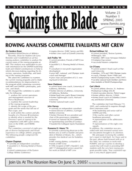 Rowing Analysis Committee Evaluates Mit Crew