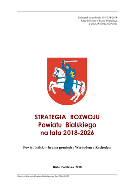 Strategia Rozwoju Powiatu Bialskiego Na Lata 2018-2026 1