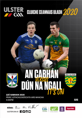 Ulster Final Programme