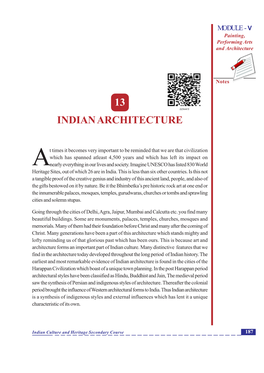 13. Indian Architecture(5.6