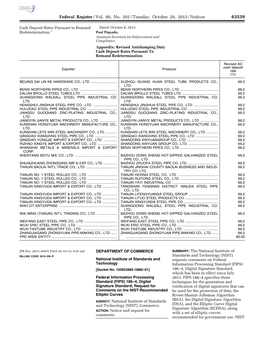 Federal Register/Vol. 80, No. 202/Tuesday, October 20, 2015