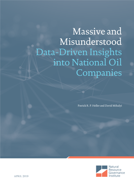 Massive and Misunderstood Data-Driven Insights Into National Oil Companies