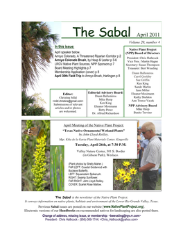 Sabal Apr 11