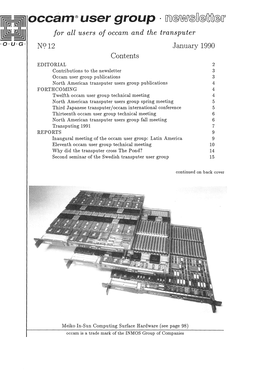 Occam User Group