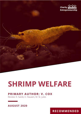 Shrimp Welfare (2020 Recommended Idea)