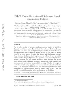 PARCE: Protocol for Amino Acid Refinement Through Computational