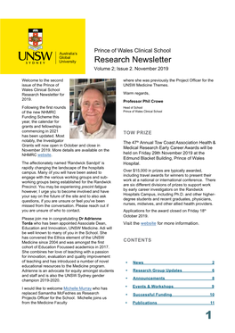 Research Newsletter Volume 2; Issue 2