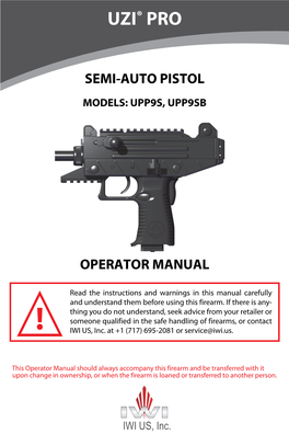 Uzi Pro Manual