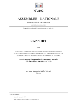 N 2102 Assemblée Nationale