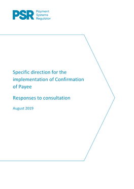 SD10 Confirmation of Payee Responses to Consultation