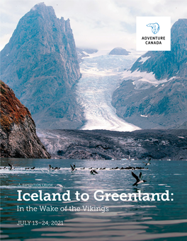 Iceland to Greenland 2021