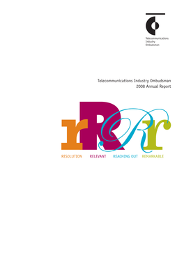 Telecommunications Industry Ombudsman 2008 Annual Report